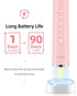 7AM2M Sonic Electric Toothbrush with 6 Brush Heads for Adults and Kids, One Charge for 90 Days, Wireless Fast Charge, 5 Modes with 2 Minutes Built...