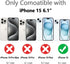 OOK Case for iPhone 15 Compatible with Magsafe Colorful Flower & Black Butterfly Design Drop-Resistant Skin-Friendly Cover Anti-Slip Full-Body Pro...