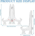 2 Pack Acrylic Easel Stand 9.8 Inch Clear Plastic Easels Plate Holders Extra Large Easels Display Stand for Photos Picture at Weddings, Birthdays,...