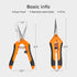 GROWNEER 3 Packs 6.5 Inch Pruning Shears Gardening Hand Pruning Snips Gardening Scissors with Straight Stainless Steel Precision Blades...