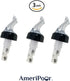 Measured Pourer - Liquor Bottle Pourers - Collared - Made 100% In USA. Bar Spouts That Don't Leak - No Cracks. A Perfect Pour Everytime. Great For...