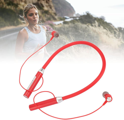 BT 5.2 Neckband Earbuds, Wireless Magnetic Headphones, IPX5 Waterproof Stereo Ergonomic Enhanced Bass Sports Earphone with Multi Functional Button...