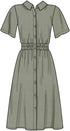 New Look Sewing Pattern N6651 Misses' Button Front Dress with Elastic Waist, A (10-12-14-16-18-20-22), Various...