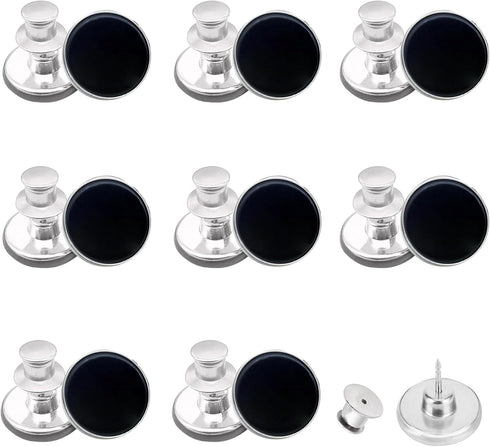 8 Pcs Button Pins for Jeans, Jean Buttons Pins for Loose Jeans, Jean Button Replacement, No Sew and No Tools Instant Needed Jean Button Pins for P...