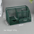 Green Desk Organizer Mesh Drawer Storage Accessories with 6 Compartments and Drawer, Desktop Caddy Storing Stationery Trinkets Cosmetics Jewelry E...