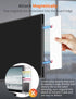 2 Pack Monitor Memo Whiteboard, Magnetic Sticky Note Holder Dry Erase Board for Computer with Self-Adhesive Metal Strips, Desk Accessories Office ...