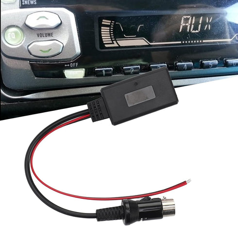 13 Pin Bluetooth Aux Adapter,KIMISS ABS Bluetooth Module Music Adapter Aux Audio Cable for All Kenwood 13-pin cd host, not fit for KVT-516, KRC-30...
