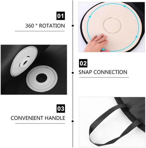 SUPVOX 360 Car Swivel Cushion Car Seat Cover Car Seat Pad Cover Car Seat Warmers Car Seat Rotation Disc Office Chair Pad Vehicle Seat Cushion Gel ...