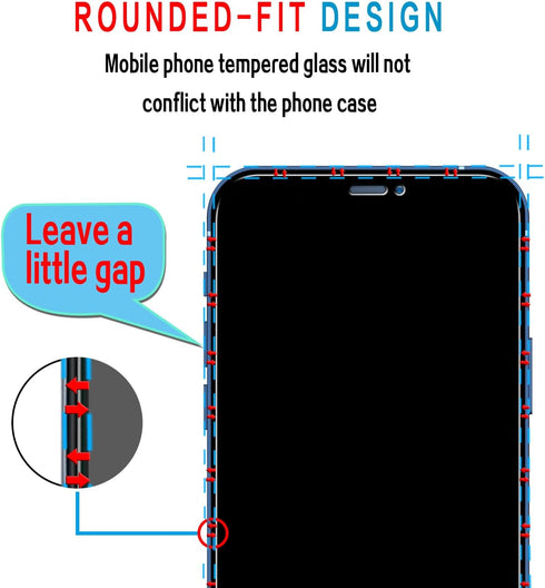 Slanku [3 Pack Privacy Screen Protector for iPhone 12, 12 Pro Tempered Glass Film, Anti-Spy, Full Coverage, Case Friendly...