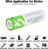 USB AA Lithium ion Rechargeable Battery, 1.5V 2600mWh Rechargeable AA Battery, 1.5 H Fast Charge, 1200 Cycle with Type C Port Cable, Constant Outp...