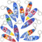 ArtCreativity Wooden Surfboard Keychains, Set of 12, Fun Key Chains for Backpack, Purse, Luggage, Great Giveaways for Birthday, Luau, Beach, and P...