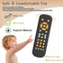 Baby TV Remote Control Toy with Light and Sound, Early Educational Music Toy with English/French/Spanish, Gift Toy for 6 Months+...
