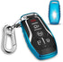QBUC for Ford Key fob Cover,TPU Car Key Case Protector with Keychain Compatible with Ford Fusion F-150 Edge Explorer Mustang Lincoln MKZ MKC 2/3/4...