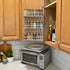 Evelots 3-Tier Spice Rack-Door/Wall Mounted-Sturdy Coated Metal-Up to 18 Bottles...
