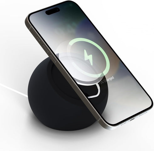 Charging Stand Compatible with Magsafe | Premium Silicone Construction, Compatible with iPhone 12/13/14/15 | Discreet Cable Design, Charging Cable...