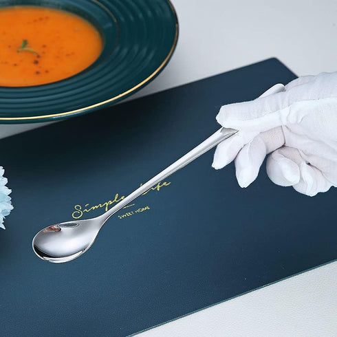 Long Handle Spoon, Coffee Stirrers, Premium Stainless Steel Coffee Spoons, Ice Tea Spoons, Ice Cream Spoon, Cocktail Stirring Spoons, Tea Spoons, ...