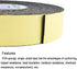 High Density Foam Insulation Tape Adhesive, Seal, Waterproof, Plumbing, HVAC, Weather Tape for Windows, Pipes, Cooling, Air Conditioning, Weather ...