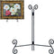 Plate Stand, 12 Inch Plate Holder Display Stand 1 Pack, Black Metal Picture Stand Picture Frame Easel for Home Office Exhibition Reception...