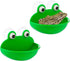 Frog Habitat with Suction Cup, 2 Pcs Cute Fish Tank Accessories Frog Dish Holder Frog Decor Frog Terrarium Decor for Tree Frog Toad Tadpole, Plast...