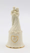 Fine Porcelain Wedding Couple 50th Anniversary Decorative Bell Figurine, 5-5/8" H...