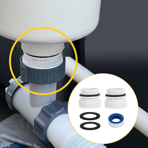 4560 Pool Hose Adapters Conversion Kit for Intex Hayward Pool Filter Pump Hose Adapter fit with Intex Ground Pool 40mm to 1 1/2 Inch Conversion Ki...
