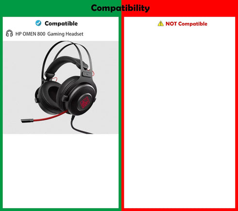 Professional Headset Earpads Replacement Headphone Ear Pads Compatible with HP OMEN 800 OMEN800 Headphones...