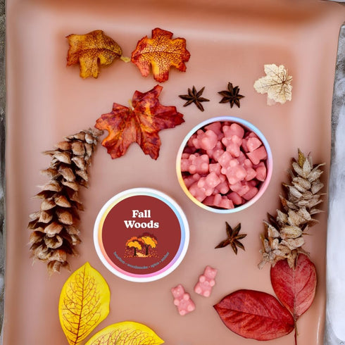 Happy Wax Fall Woods Scented Wax Melts - Natural Strong Fall Scented Wax Melts Infused with Essential Oils - 4 oz Tin...
