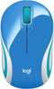 Logitech Wireless Mini Mouse M187 Ultra Portable,1000 DPI Optical Tracking, 3-Buttons, PC/Mac/Laptop - Palace Blue...