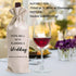 LANBAIHE Wedding Wine Bag, Wedding Couples, Bride and Groom Wine Gift,Linen Wine Gift Bag,Reusable Wine Bag...