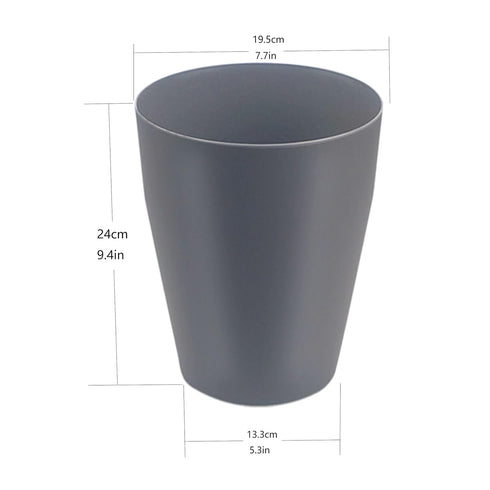 1.5 Gallon Small Trash Can,Round Small Wastebasket Garbage Can for Bathroom Bedroom Kitchen Countertop Under Sink (Gray, 2 Pack)...