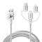 [Apple MFi Certified 3 in 1 Charging Cable, CarPlay Cable, USB A to Lightning/Type-C/Micro, Multi Charger Cable, Compatible with iPhone,iPad,Samsu...