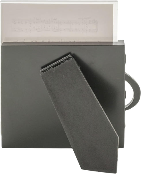 BroadwayGifts Co Black Treble Clef and Sheet Music 5 inch Acrylic Table Top Picture Frame...