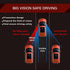 2 PCS Car Blind Spot Mirror, 1.9In x 1.9In HD Convex Frameless Glass PC Vehicle Rearview Mirrors Accessories with 3M Adhesive, Universal Fan-shape...