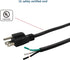10FT Power Cable Replacement, Cable 110V 115V 120V 300V Pigtail for Appliance, NEMA 5-15P Plug US SJT 18AWG (18/3)...