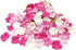 HukDok Artificial Flower Petals Mulberry Paper Flowers for DIY Crafts Scrapbooking Embellishment Wedding Doll House Supplies Card Mini Paper Flowe...