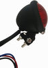 FATECIM Motorcycle Tail Rear Bates Style LED TaillIght Brake Light Stop Lamp For Harley Chopper Bobber Cafe Racer BIKE Black/Red...