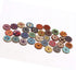 100pcs Mixed Random Flower Painting Round 2 Holes Wood Wooden Buttons for Sewing Crafting 20mm...