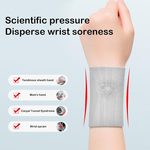 Wrist Compression Sleeve, Soft Wrist Sleeve Support Wrist Bands for Tendonitis, Arthritis, Sprains Pain Relief, Elastic Carpal Tunnel Wrist Protec...