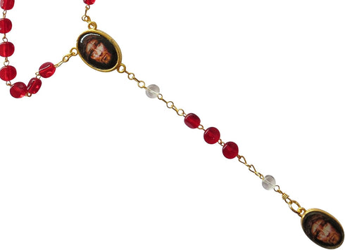 Angeltios de Mexico Precious Blood of Jesus Christ Rosary Preciosa Sangre De Cristo Rosary Handmade Prayer...