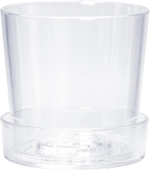 4.5 Inch Clear Acrylic Planter Pot with Tray, Orchid Pot with Drainage Holes, Deep Saucer for Bottom Watering, Transparent Containers for Indoor P...