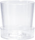 4.5 Inch Clear Acrylic Planter Pot with Tray, Orchid Pot with Drainage Holes, Deep Saucer for Bottom Watering, Transparent Containers for Indoor P...