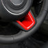 3PCS Steering Wheel Cover Trim Interior Accessories for Jeep Renegade 2015-2023 for Jeep Compass 2017-2020 (Red)...