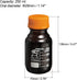 PATIKIL 250mL Reagent Media Bottle, 1Pcs Round 3.3 Borosilicate Glass Graduated Storage Bottle with Yellow Screw Cap for Chemistry Lab Universitie...