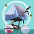 Durable Baby Stroller Mosquito Net (2 Pack) - Perfect Bug Net for Strollers, Bassinets, Cradles, Playards, Pack N Plays and Portable Mini Crib (Bl...