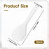2PCS Plastic Rice Serving Spoon White Non-Stick Rice Spoon Paddle Rice Cooker Spoon Spatula 7.87 Inch...