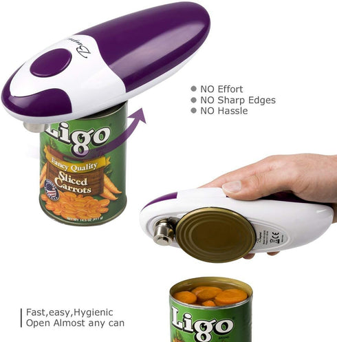 Kitchen Automatic Safety Cordless One Tin Opener&Bangrui Professional Electric Opener.One-touch switch .Smooth can edge.Being friendly to left-han...
