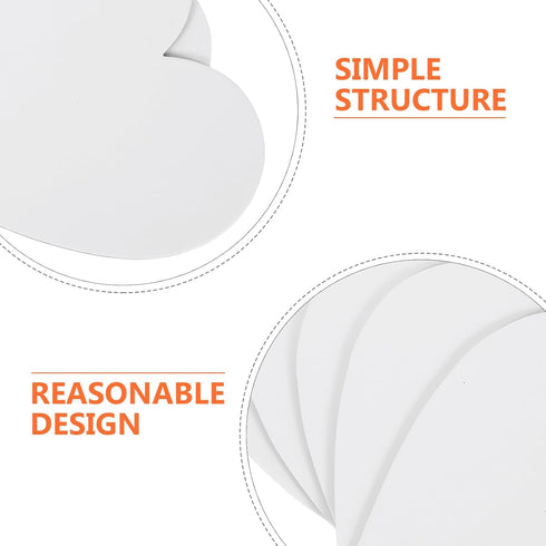 5pcs Heart Canvas Panels Artist Blank Canvas Art Canvas Multi Panel Canvas Boards Creative Blank Painting Panels Blank Artist Blank Canvas Frame f...