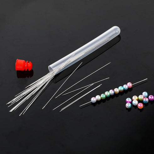40 PCS Beading Needles Set Long Straight Big Eye Beading Thread Needles Extra Fine Thin Beading Embroidery Needles for Beads for Bracelets Jewelry...