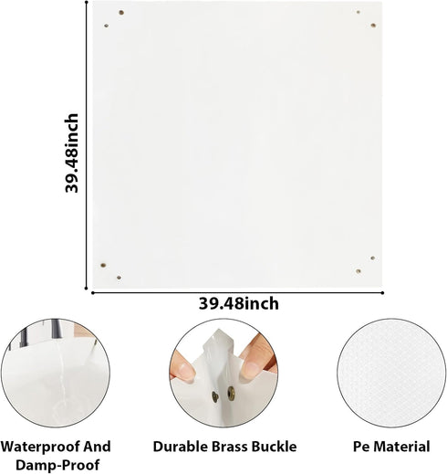Dog Crate Pad Waterproof Dog Bed Mat, Washable Dog Bed Mat, Large Portable Dog Pee Pads Holder for Travel, Pet Cushion for Medium Small Dogs Cat K...
