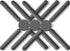 3/Pack Foldable Silicone Trivets, FENGCHEN Folding Trivets, Non-Slip Collapsible Cross Compact Design Expandable Silicone Pot Holder,Gray...